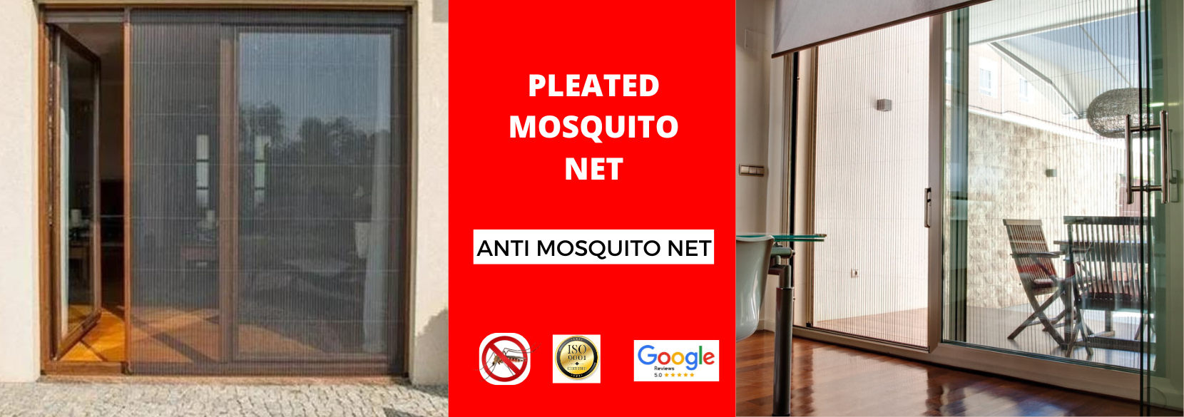 pleated mosquito net